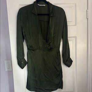 Zara Green Wrap Dress